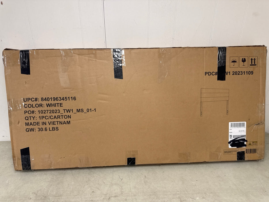 Alamont Home - Paxton Full Headboard - Upholstered - Cream - new