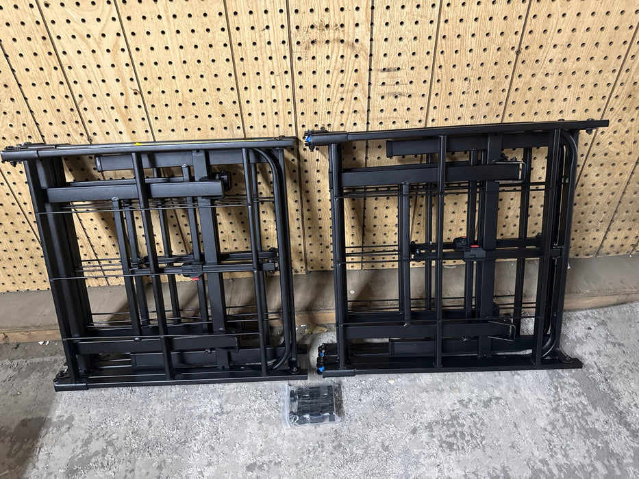 Mainstays 14" High Quad Fold Steel Platform Bed Frame, Twin XL - new