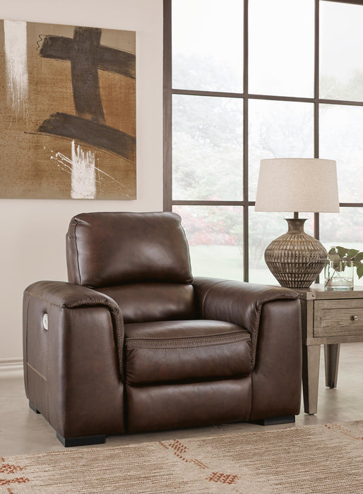 Alessandro Walnut PWR Recliner/ADJ Headrest