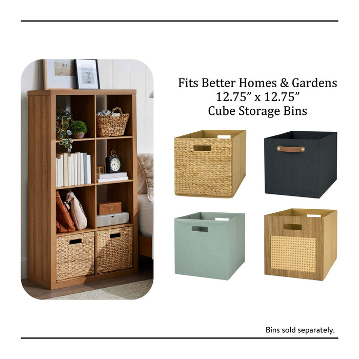 Better Homes & Gardens 8 Cube Storage Organizer, Light Honey - new