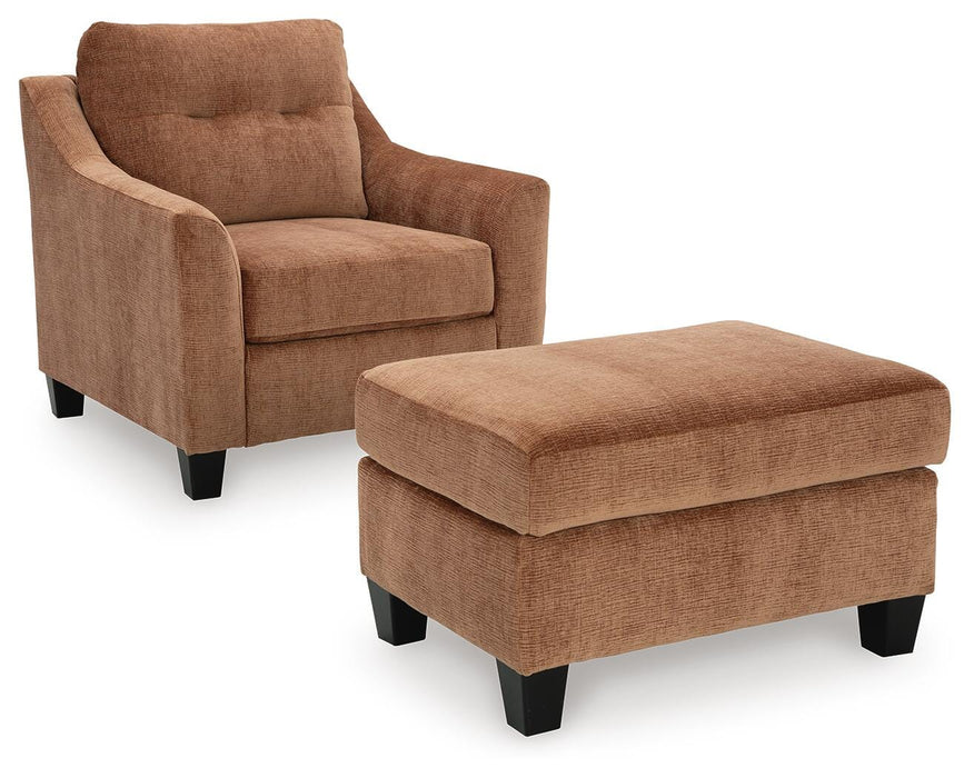 Amity Bay Clay Amity Bay Chair and Ottoman