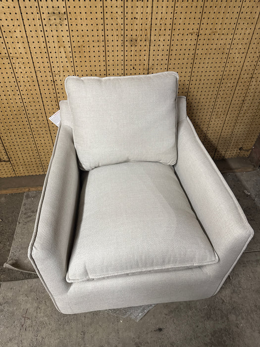 My Texas House Briar Swivel Accent Chair, Cream Linen - new