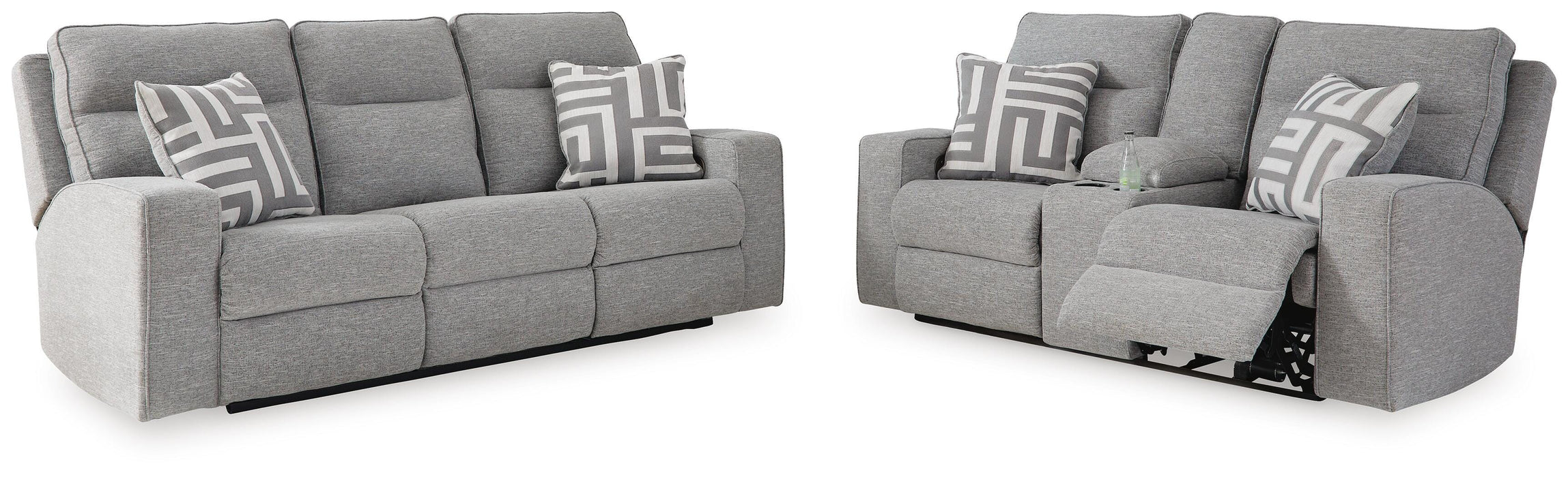 Biscoe Pewter Biscoe Sofa and Loveseat