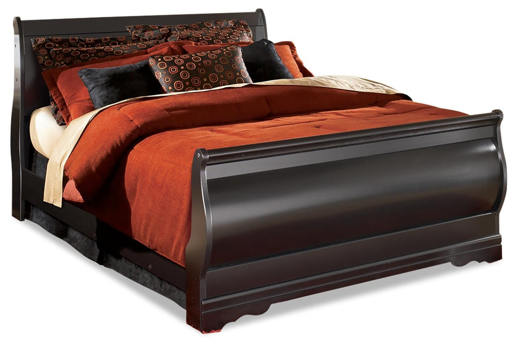 Huey Vineyard Black Huey Vineyard Queen Sleigh Bed