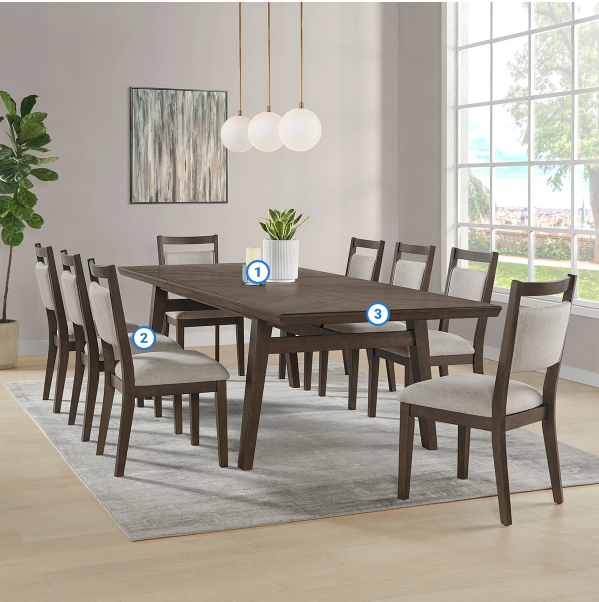 Thomasville Anacortes 9-Piece Dining Table Set - new