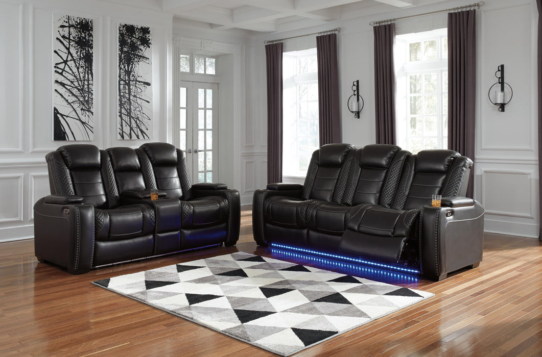 Party Time Midnight Party Time Sofa and Loveseat