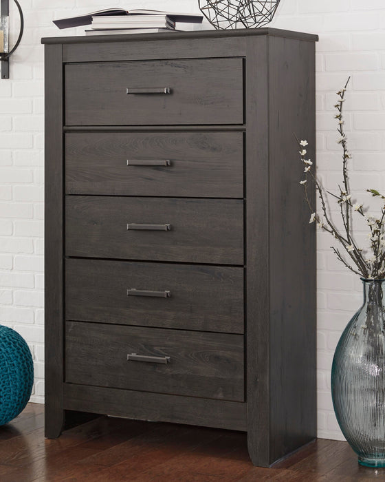 Brinxton Charcoal Five Drawer Chest