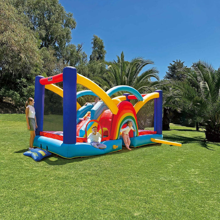 My 1st Jump N Play Rainbow Bounce House - use_like_new