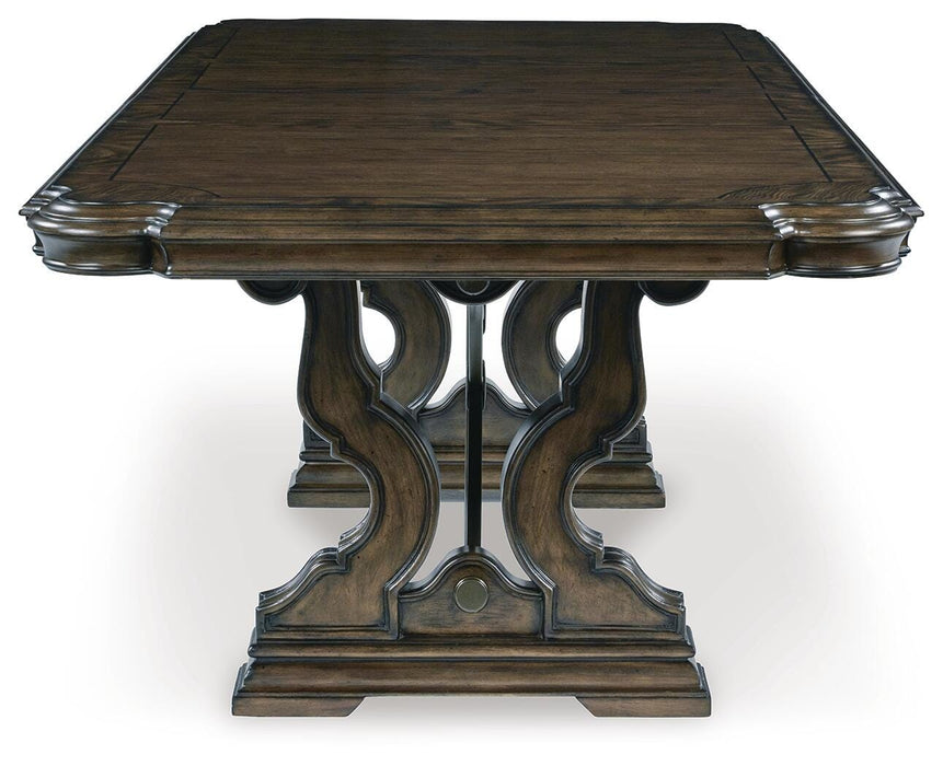 Maylee Dark Brown Maylee Dining Extension Table