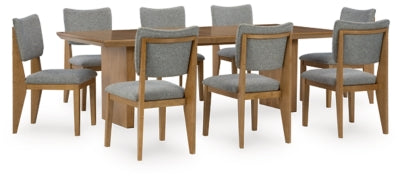 Sherbana Light Brown Sherbana Dining Table and 8 Chairs