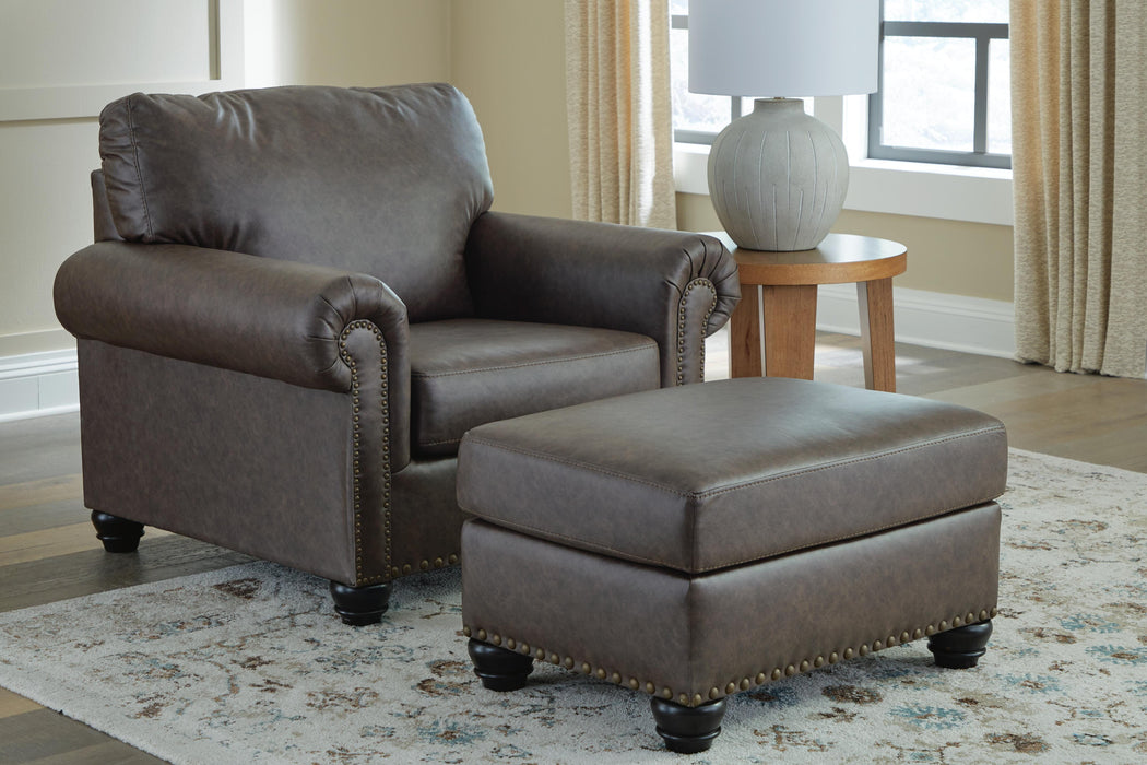 Roxmere Umber Roxmere Chair and Ottoman