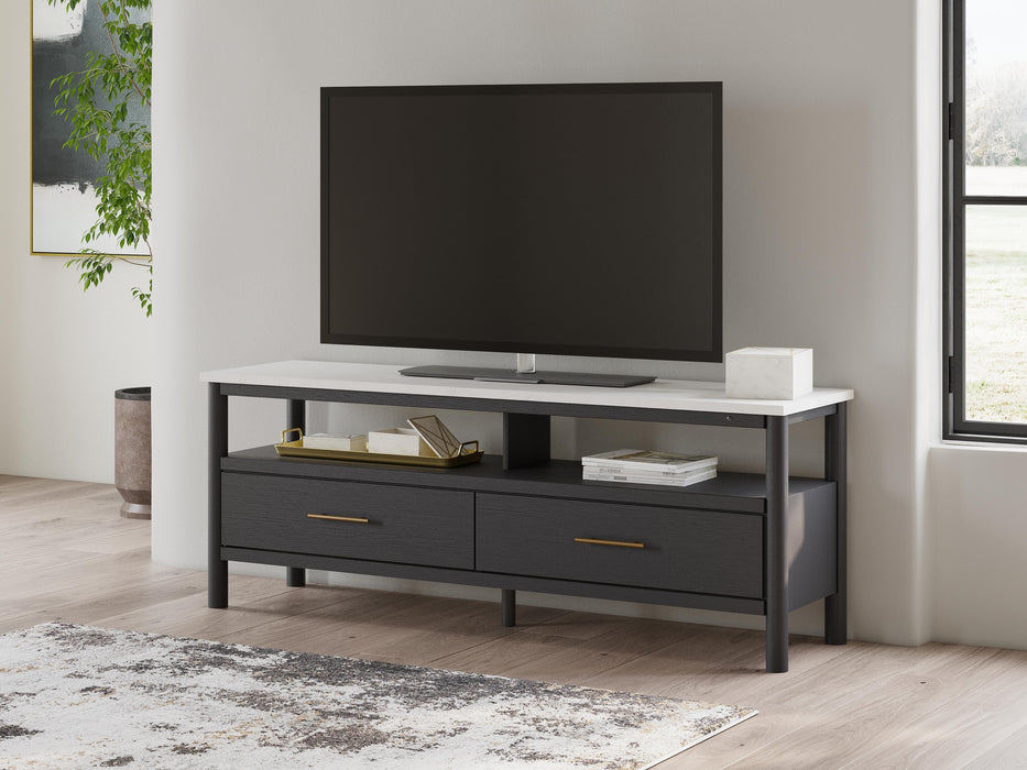 Cadmori Black/White Extra Large TV Stand