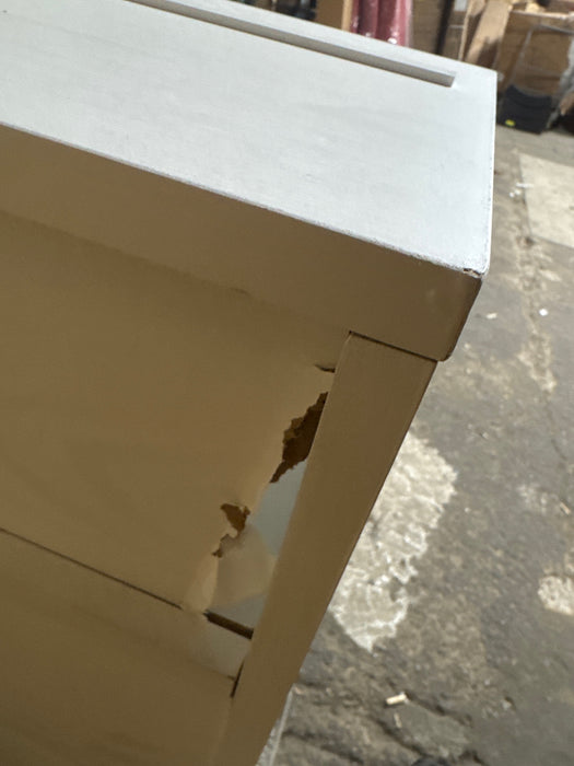 Better Homes & Gardens Lillian Fluted TV Stand for TVs up to 70", White Finish - new