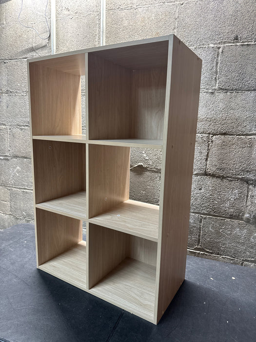 Mainstays 6 Cube Storage Organizer, Spring Pine - new