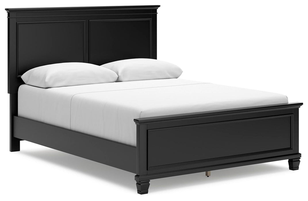 Lanolee Black Lanolee Queen Panel Bed