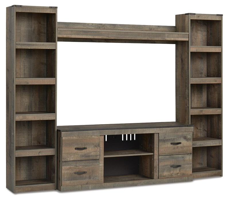 Trinell Brown Trinell 4-Piece Entertainment Center