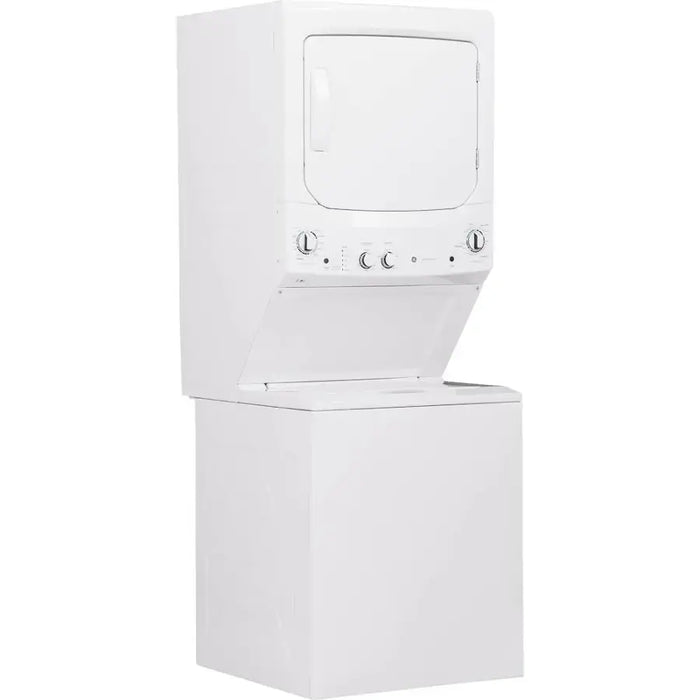 GE Unitized Spacemaker 3.8 cu. ft. Capacity Washer with Stainless Steel Basket and 5.9 cu. ft. Capacity Gas Dryer - display_model