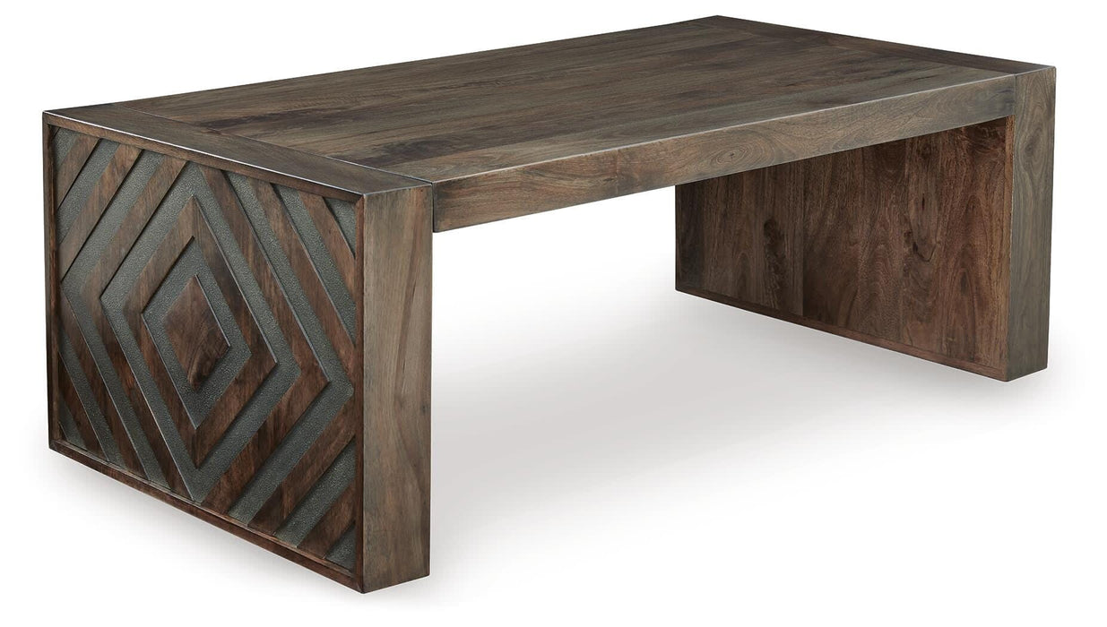 Dreggan Brown Rectangular Cocktail Table