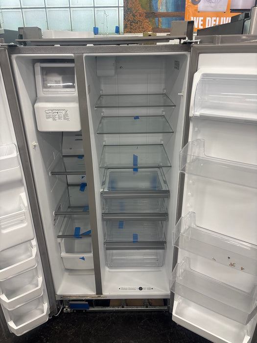 Whirlpool - 21 Cu. Ft. Side-by-Side Refrigerator with LED Interior Lighting - Stainless Steel - use_like_new