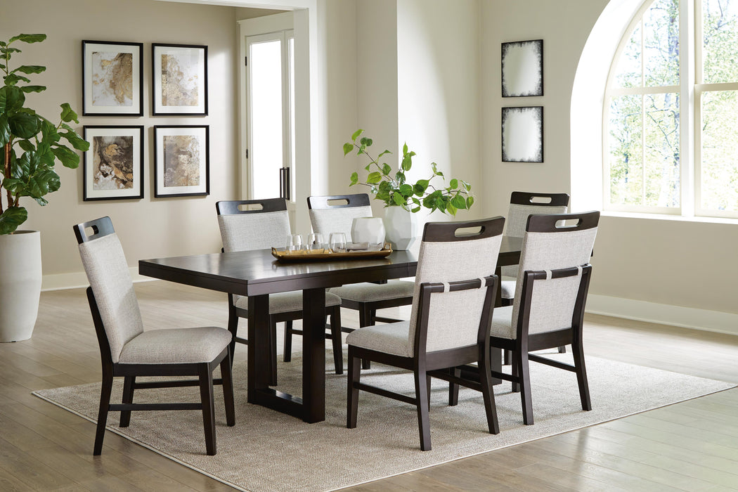 Neymorton Dark Grayish Brown Dining Collection
