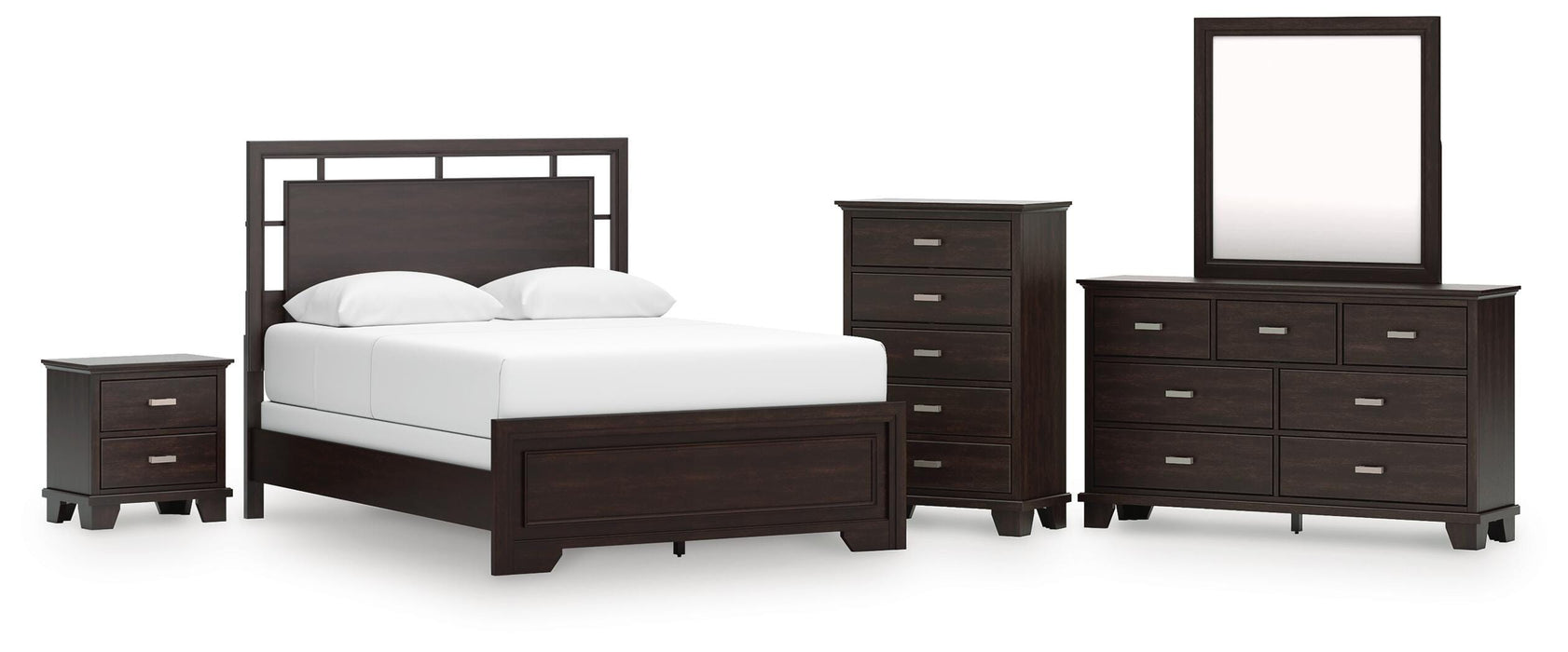 Covetown Dark Brown Bedroom Collection