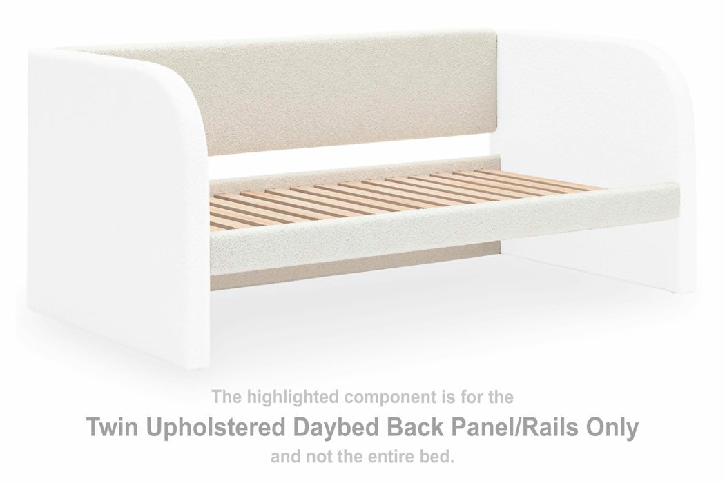 Shapella White T UPH Daybed PNL/Rails/Slats
