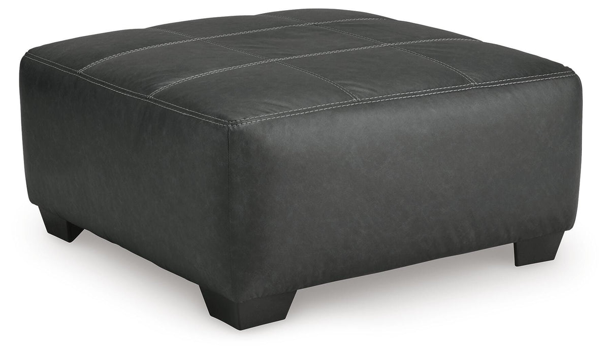 Brixley Pier Graphite Oversized Accent Ottoman