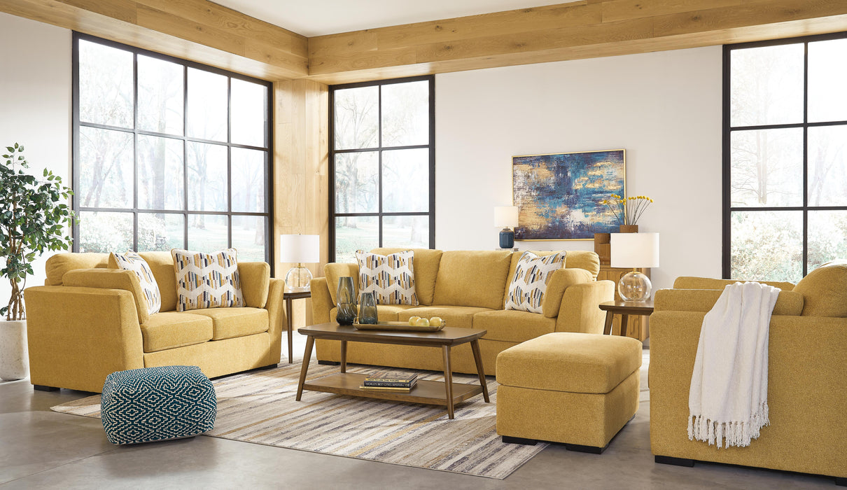 Keerwick Sunflower Keerwick Sofa, Loveseat, Chair and Ottoman - Brand New