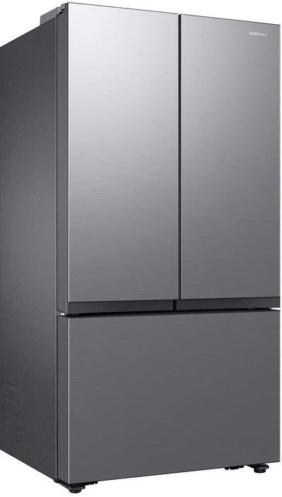 Samsung - 27 cu. ft. 3-Door French Door Counter Depth Smart Refrigerator with Dual Auto Ice Maker - Fingerprint Resistant Stainless Look - new