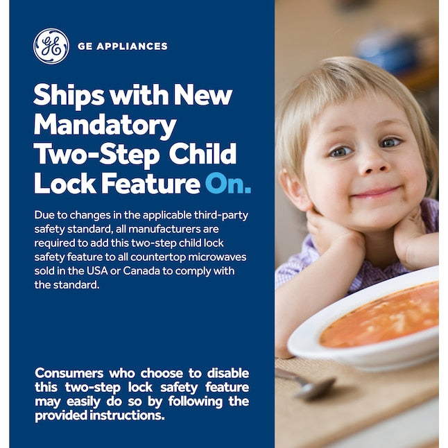 GE 1.1-cu ft 950 -Watt Countertop Microwave ( White ) - new