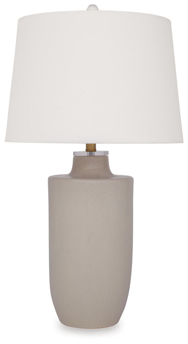 Cylener Off White Ceramic Table Lamp (1/CN)