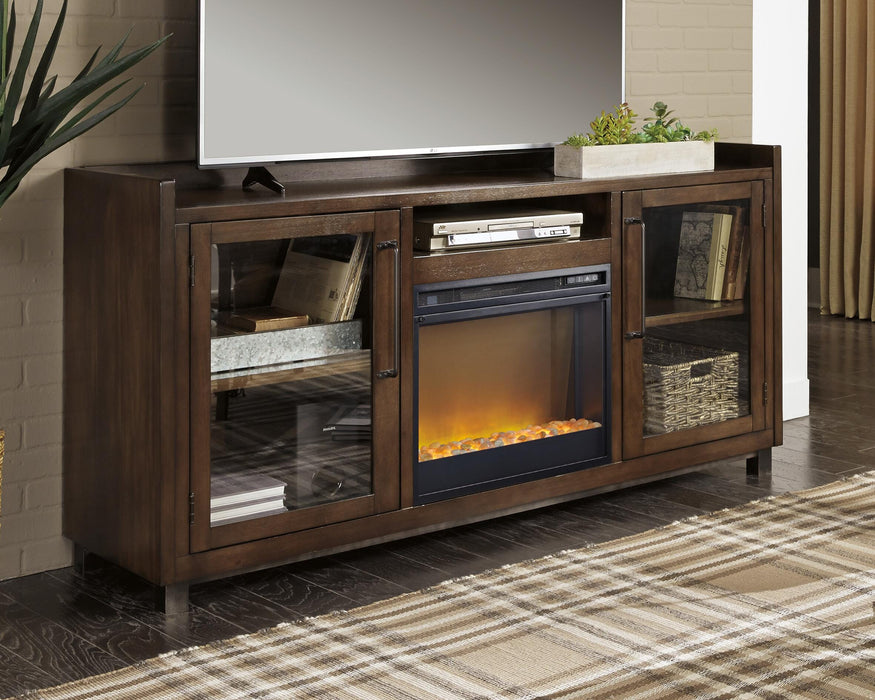 Starmore Brown Starmore 70" TV Stand with Electric Fireplace - Brand New
