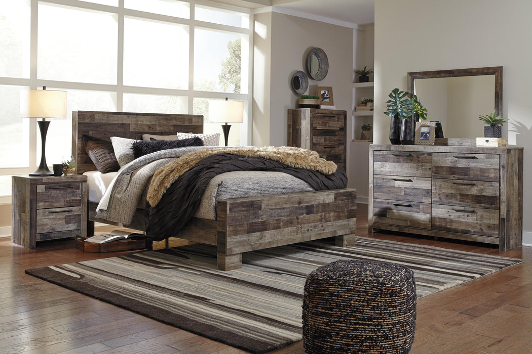 Derekson Multi Gray Derekson Dresser and Mirror