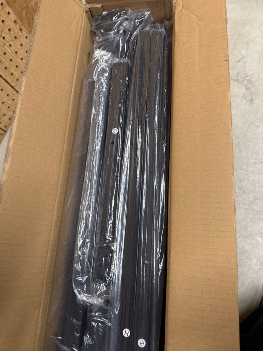 Simenmax Twin Size Bed Frame with Headboard, Mattress Foundation with All Sturdy Metal Support, Under Bed Storage, No Box Spring Needed, Rust Brown - new