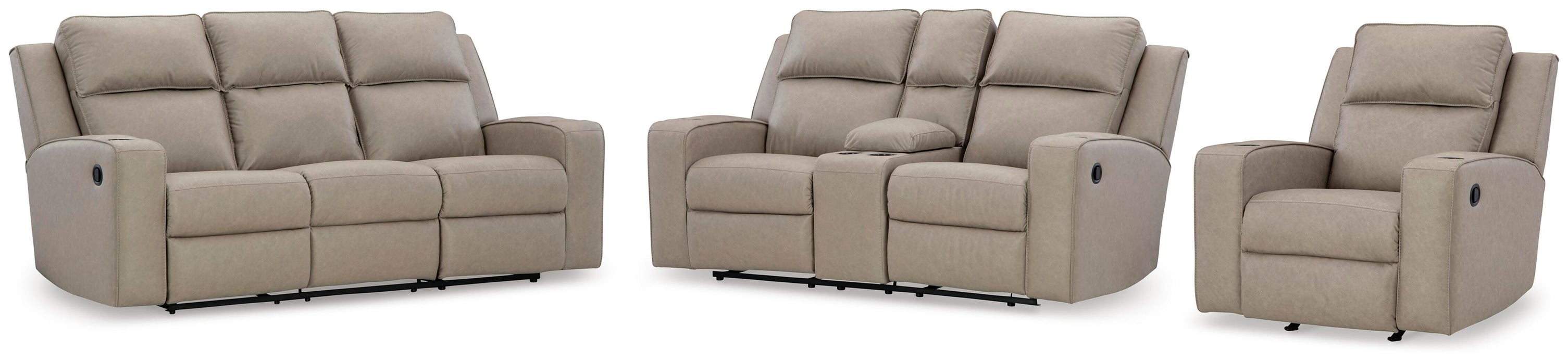Lavenhorne Pebble Lavenhorne Sofa, Loveseat and Recliner