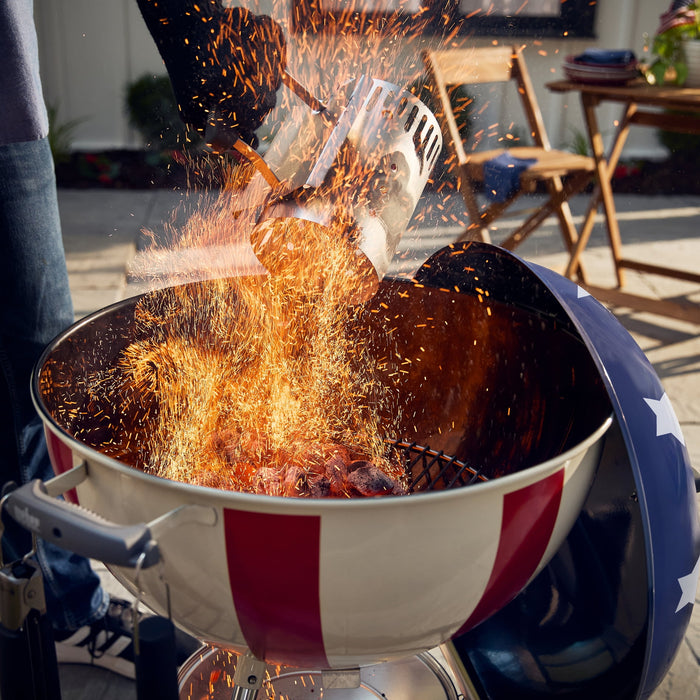Weber 22" Star Spangled Charcoal Kettle Grill - new