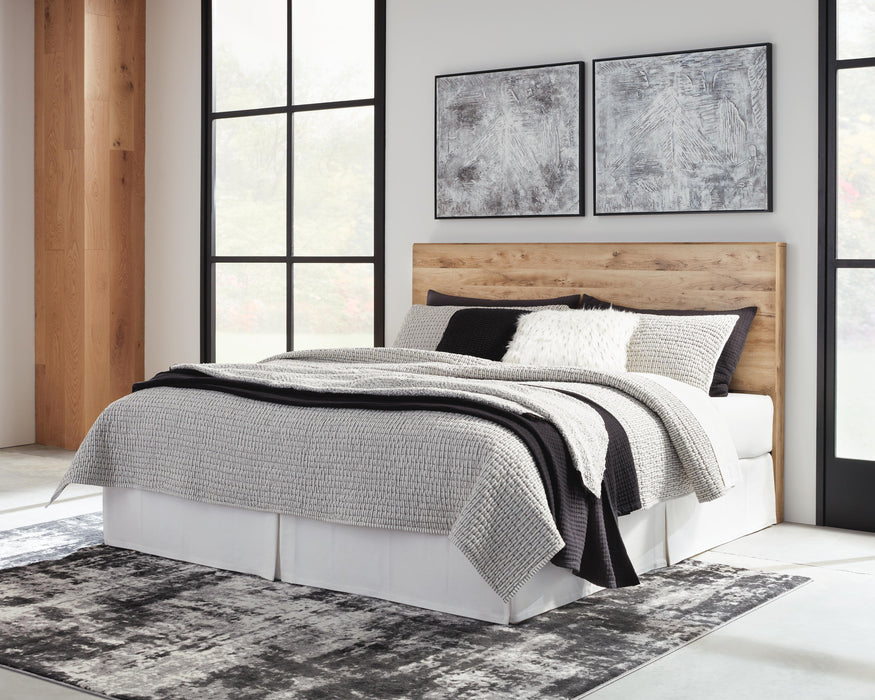 Hyanna Tan Brown King Panel Headboard
