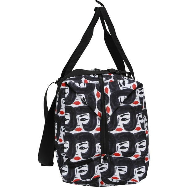 Bouffant & Broken Hearts Lady with Red Lips 6 Piece Set, 21" Hardside Luggage, Duffel, Backpack, and 3 Piece Packing Cubes, All Ages - new