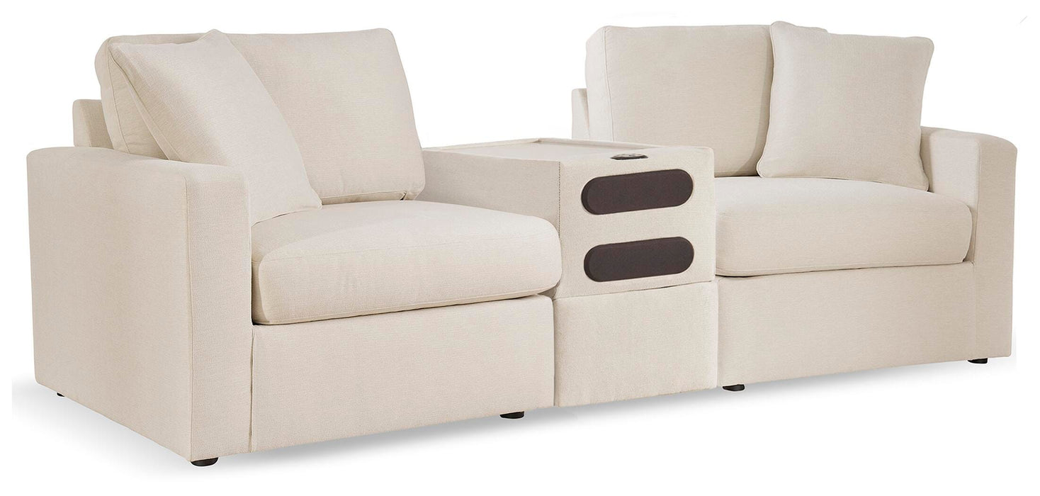 3-Piece Sectional with Audio Console