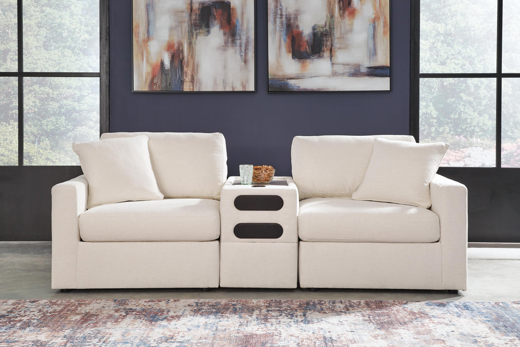 3-Piece Sectional with Audio Console
