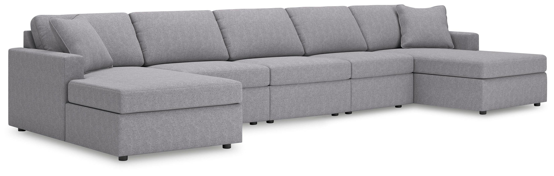Signature Design Granite 5-Piece Double Chaise Sectional