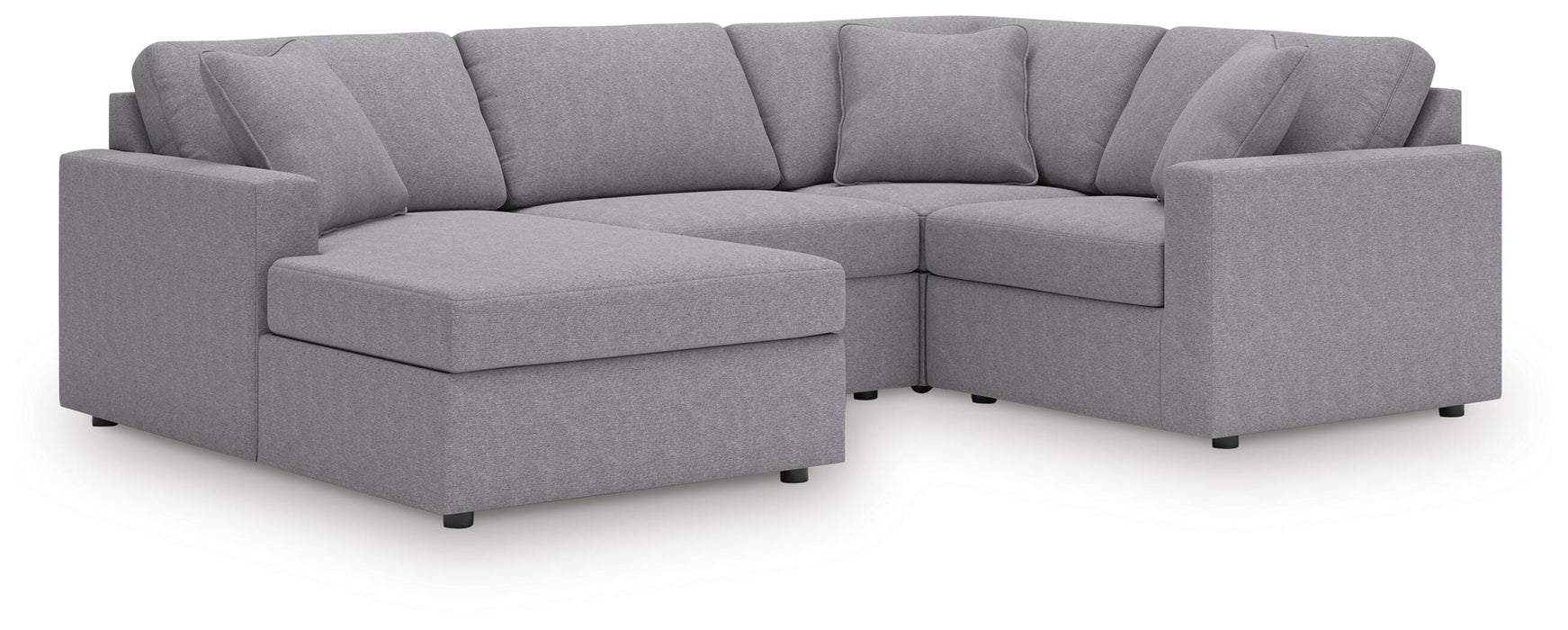 Signature Design Granite 4-Piece Sectional with Chaise