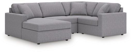 Signature Design Granite 4-Piece Sectional with Chaise