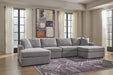 Signature Design Granite 4-Piece Double Chaise Sectional