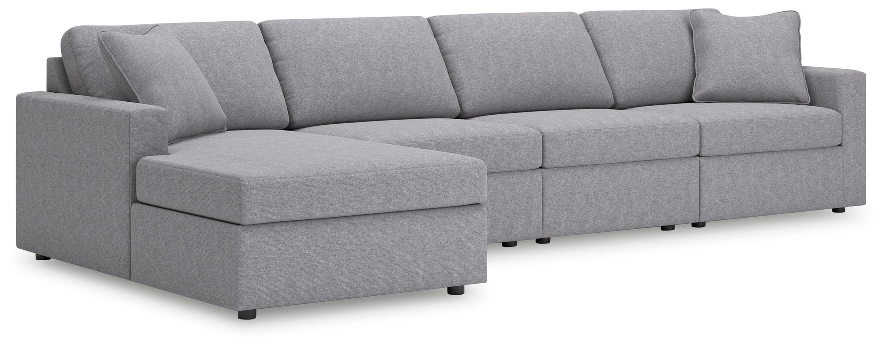 Signature Design Granite 4-Piece Sectional with Chaise