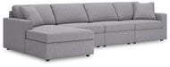 Signature Design Granite 4-Piece Sectional with Chaise