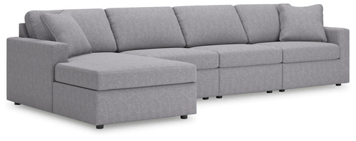 Signature Design Granite 4-Piece Sectional with Chaise