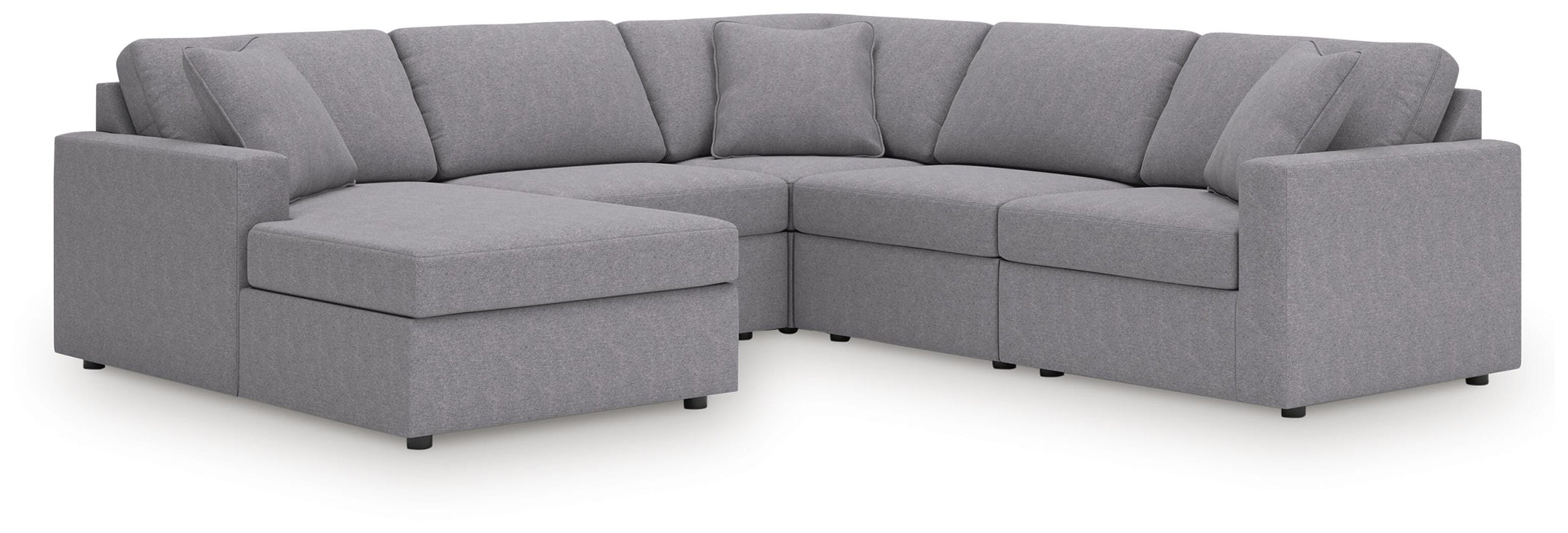 Signature Design Granite 5-Piece Sectional with Chaise