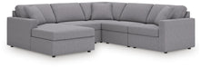 Signature Design Granite 5-Piece Sectional with Chaise
