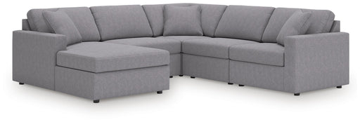 Signature Design Granite 5-Piece Sectional with Chaise